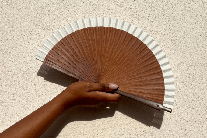 Eventail Pocket fan Ivoire